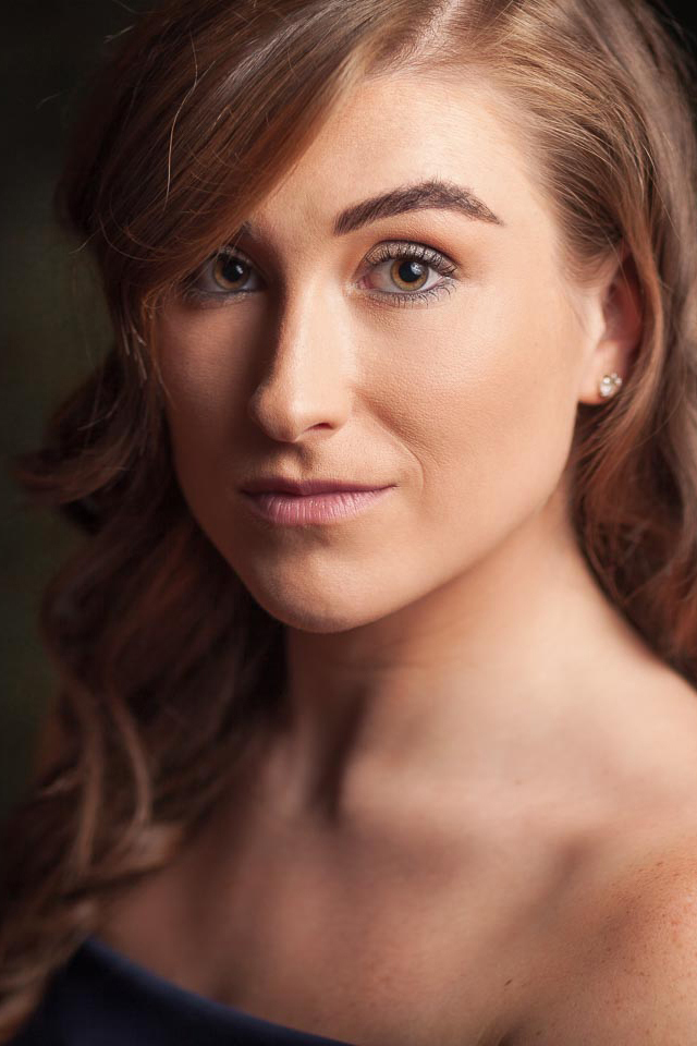Classic Headshot Portrait of Gabrielle from her Modelling Porfolio Builder Studio Shoot in Cardiff - Photography by Dusty Miller